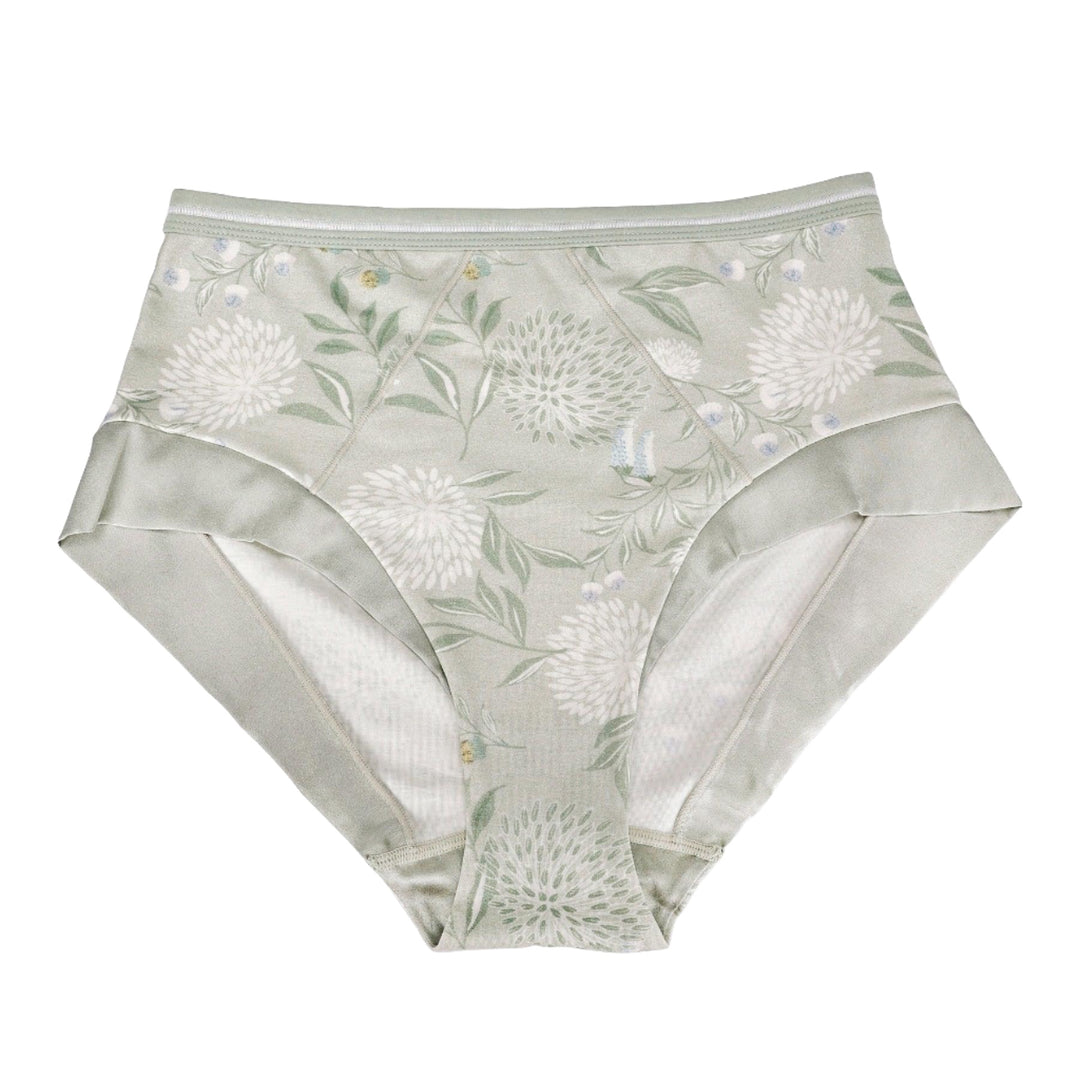 Valentina -  High Waisted Silk & Organic Cotton Full Brief-0
