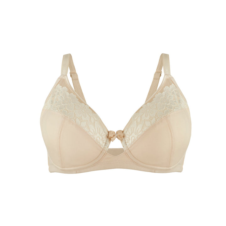 Rosie - Silk & Organic Cotton Lace Full Cup Wireless Bra-4