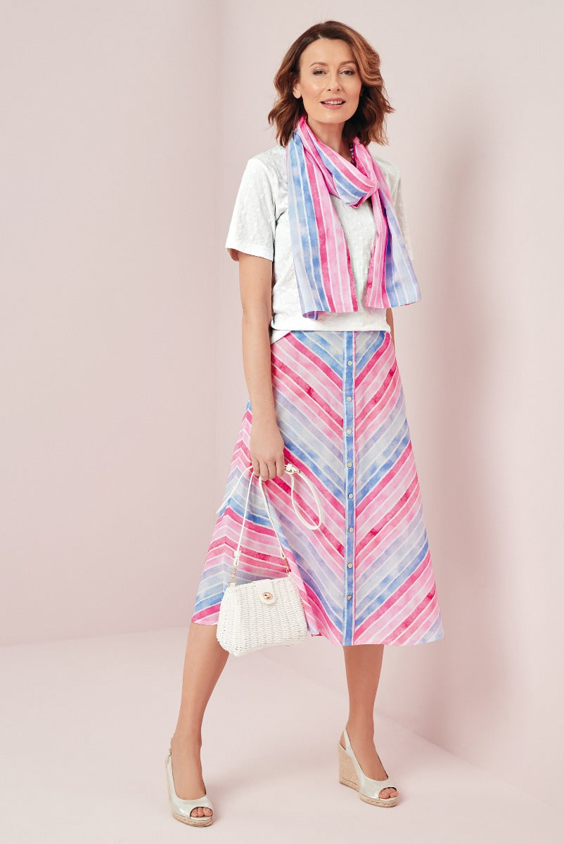 Striped 2025 skirt pastel