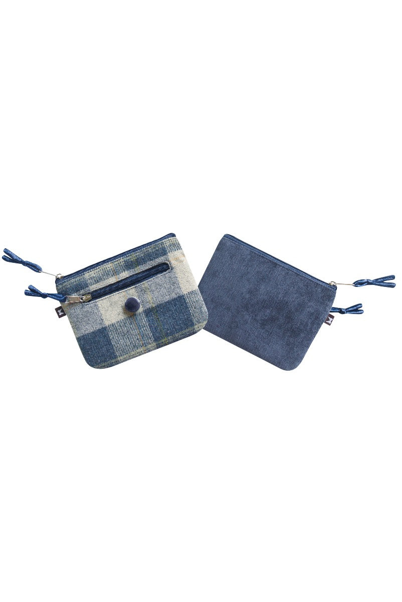 Tweed Emily Purse Blue