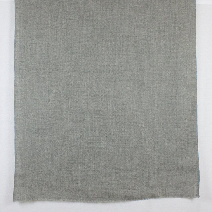 Diamond Weave Merino Wool Scarf - Ice Grey-4