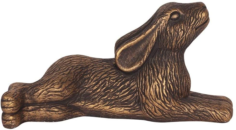 Bronze Terracotta Hare Garden Ornament-1