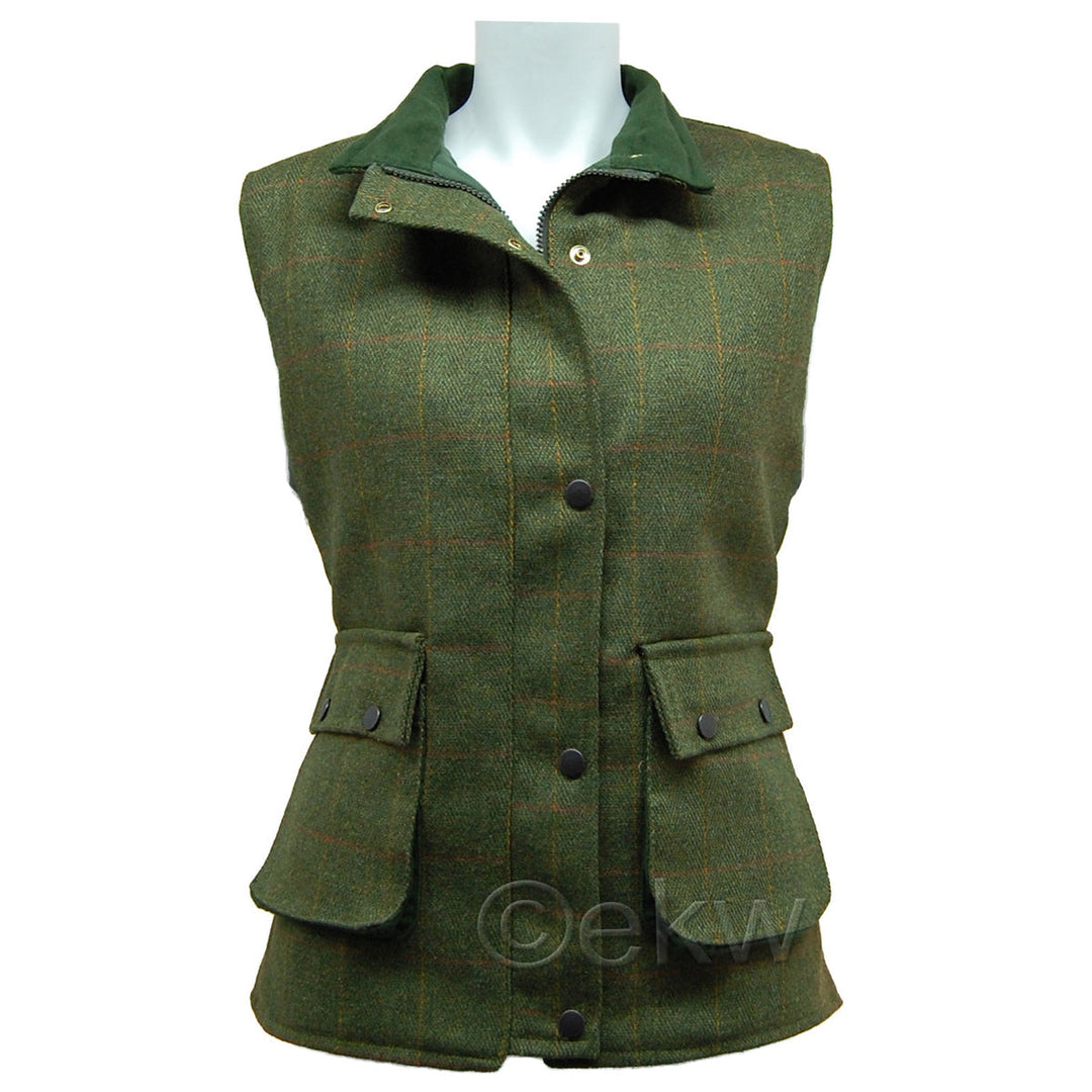 Ladies Game Tweed Gilet-3