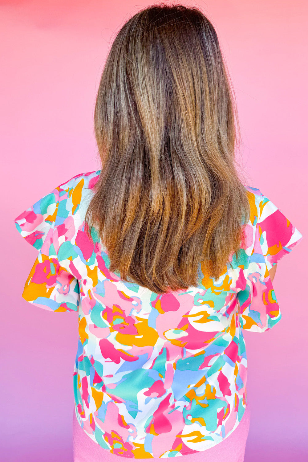 Rainbow Ripple Plus Blouse-1