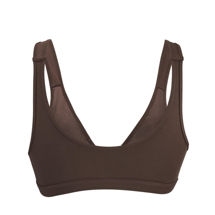 Cocoa - Full Cup Front Closure Silk & Organic Cotton Wireless Bra-2