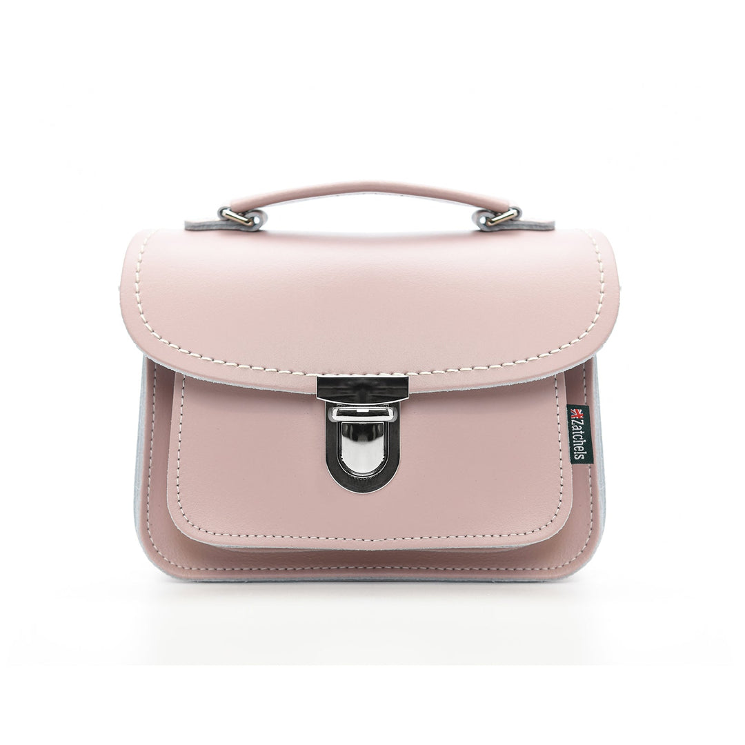 Luna Handmade Leather Bag - Rose Quartz-0