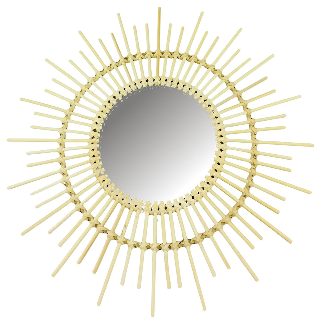 Rattan Mirrors Pointed 51cm-0