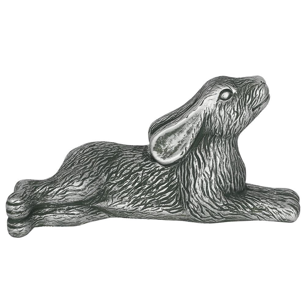 Silver Terracotta Hare Garden Ornament-2