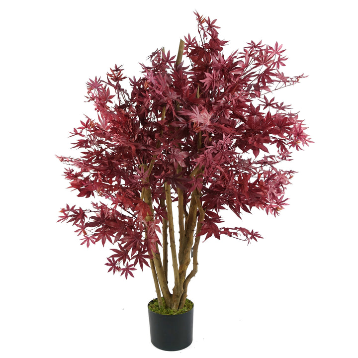 120cm Artificial Red Maple Tree-0