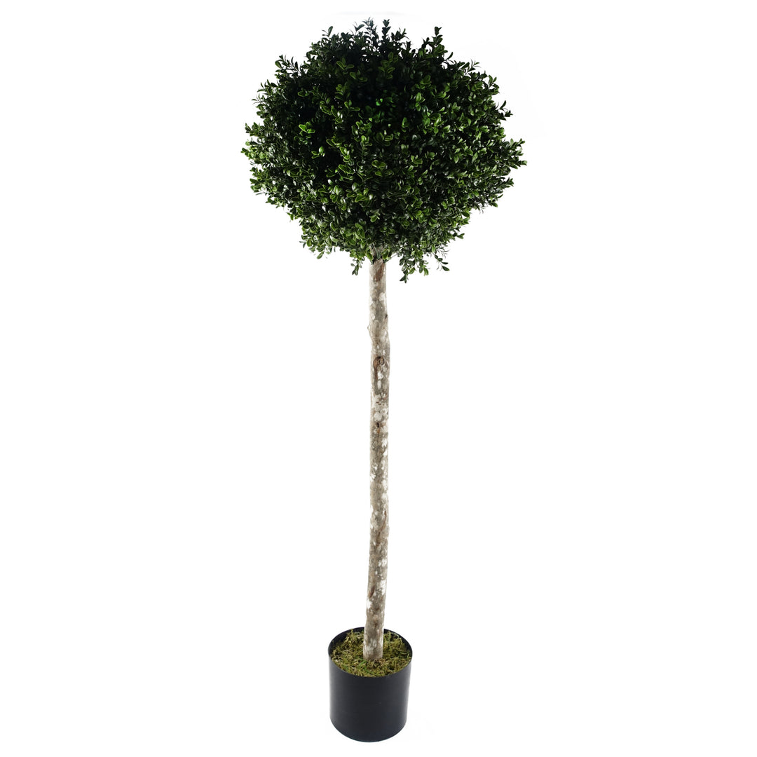 140cm Buxus Ball Artificial Tree UV Resistant Outdoor Topiary-0