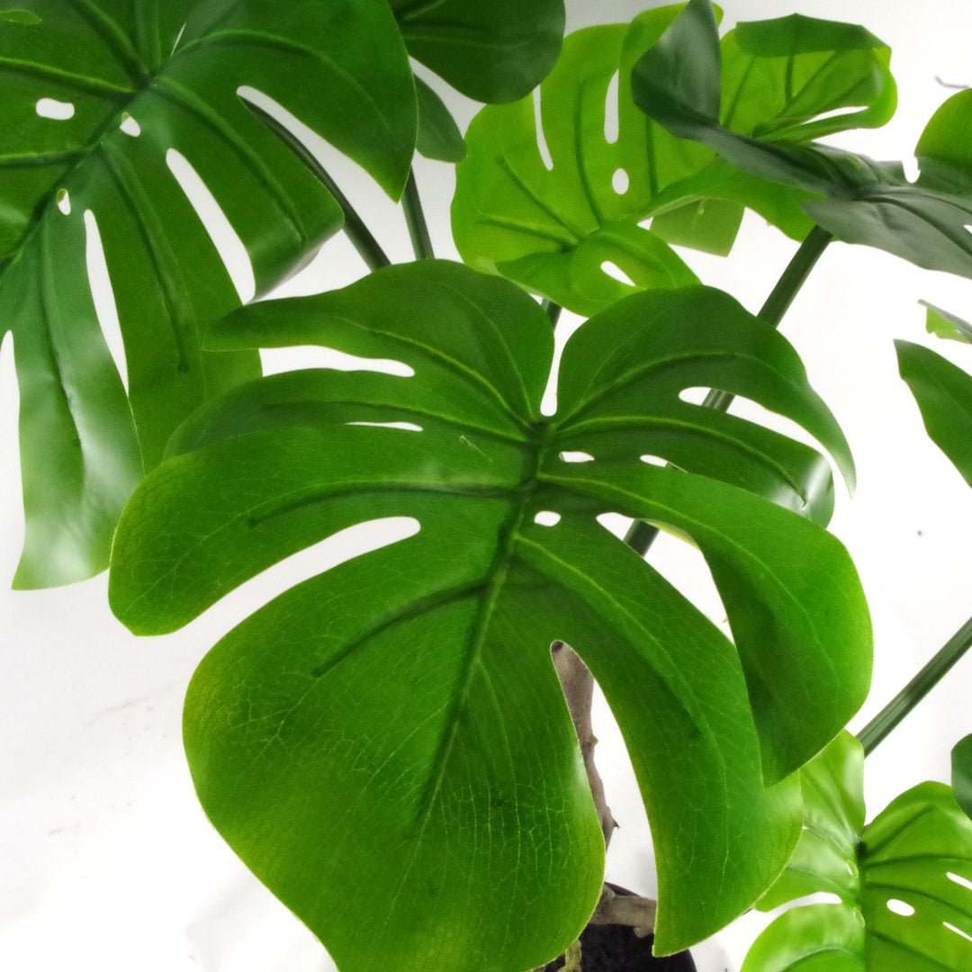 120cm Artificial Twisted Stem Monstera Plant-2