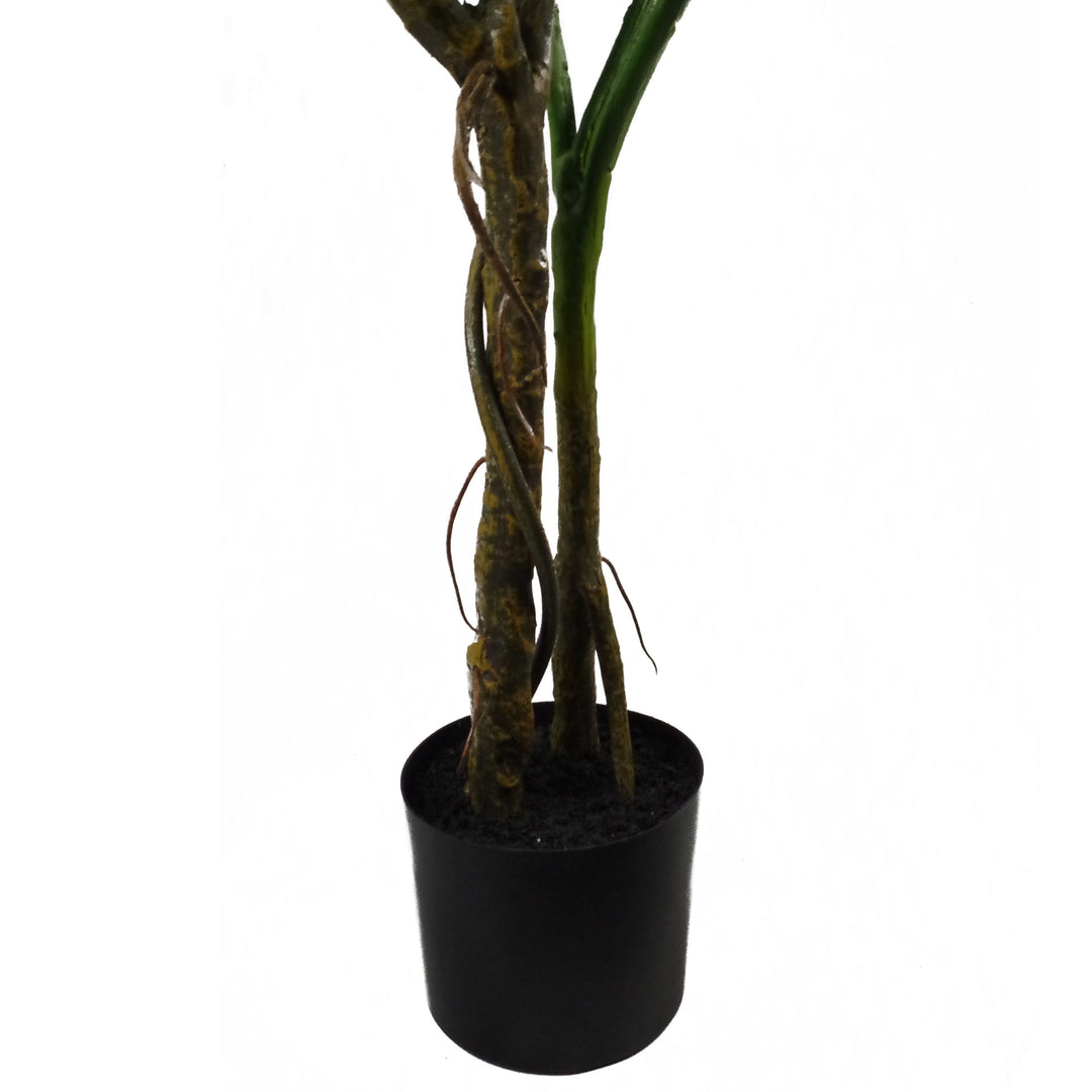 120cm Artificial Twisted Stem Monstera Plant-4