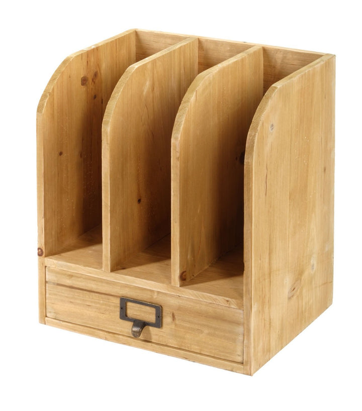 Wooden Files with Drawer 30 x 23 x 35 cm-0