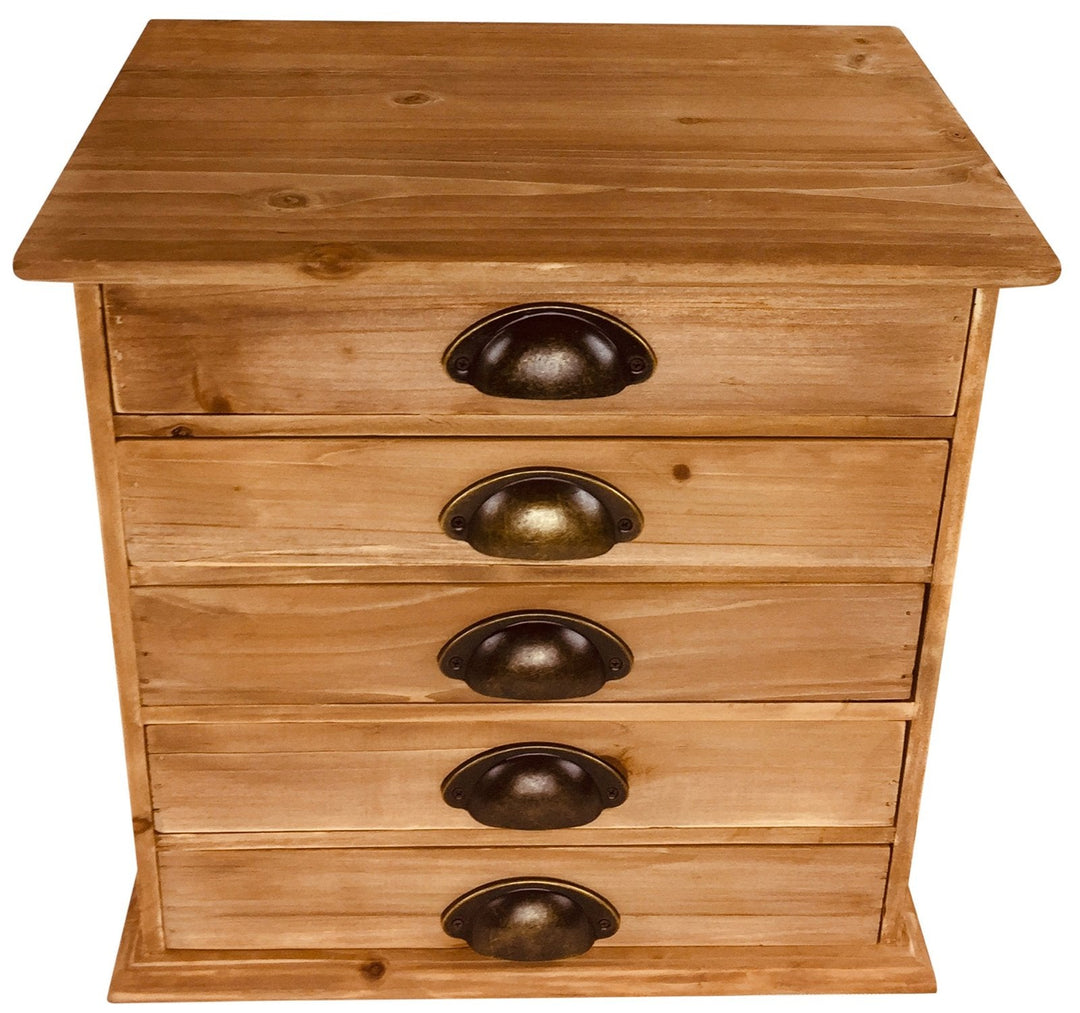 Solid Wood Trinket With 5 Drawers 38cm-3