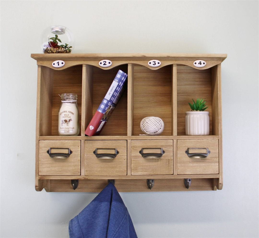 Wooden Wall Hanging Storage Unit-2