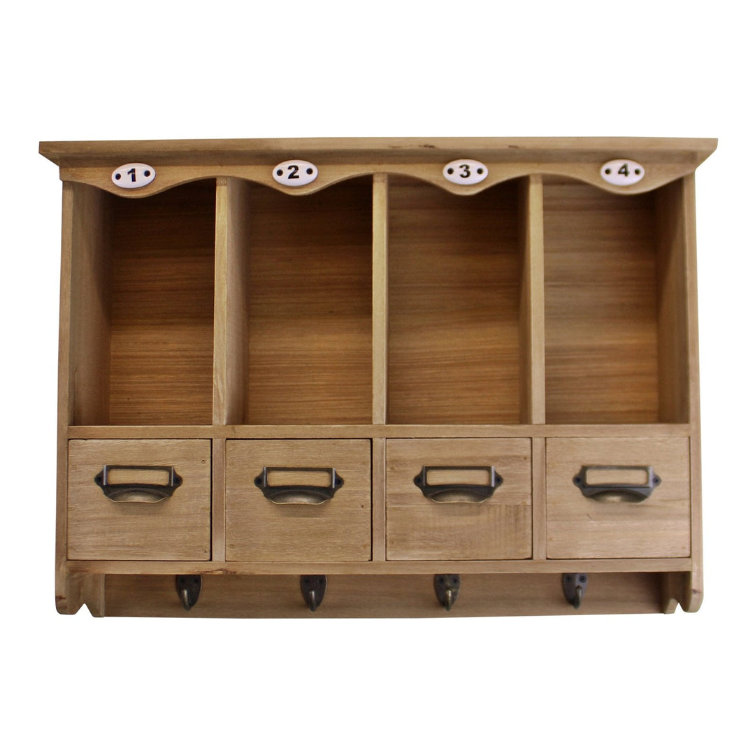 Wooden Wall Hanging Storage Unit-0