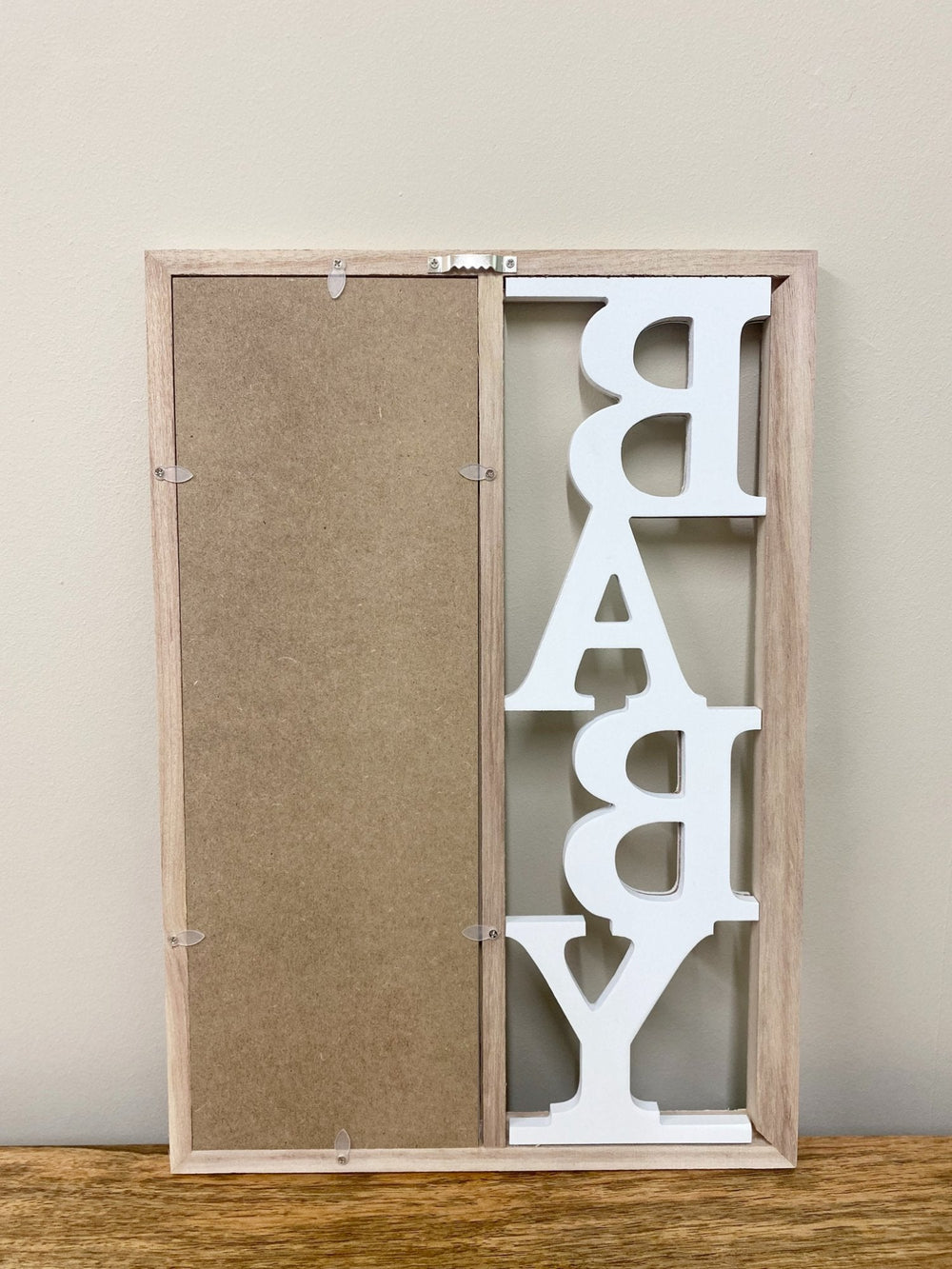 Baby Three Photograph Wooden Frame 43cm-1