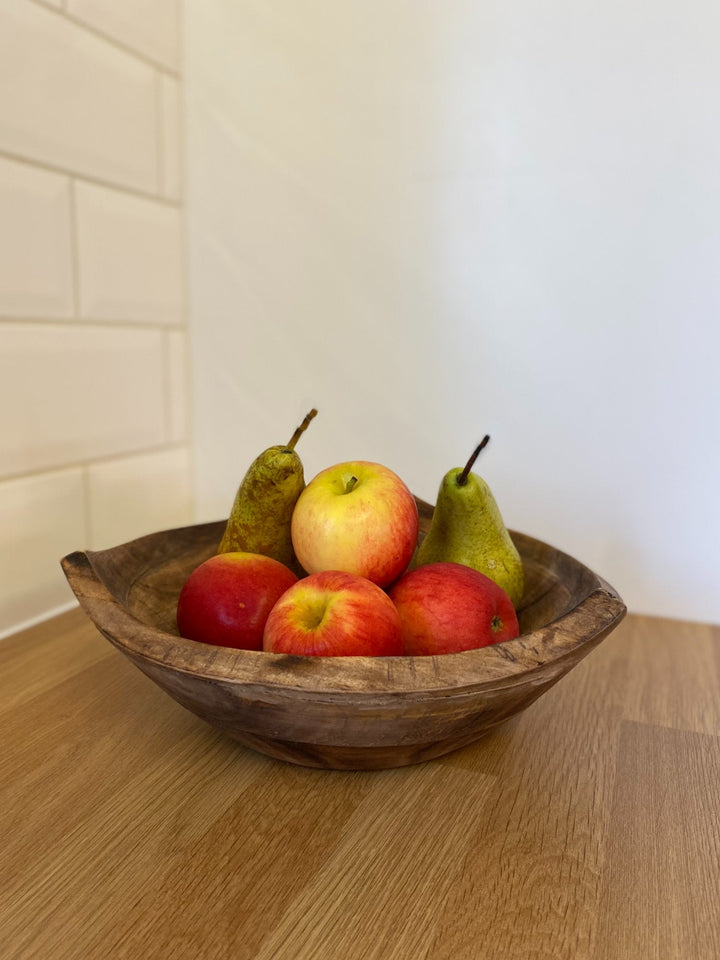 Triangular Shaped Wooden Bowl-3