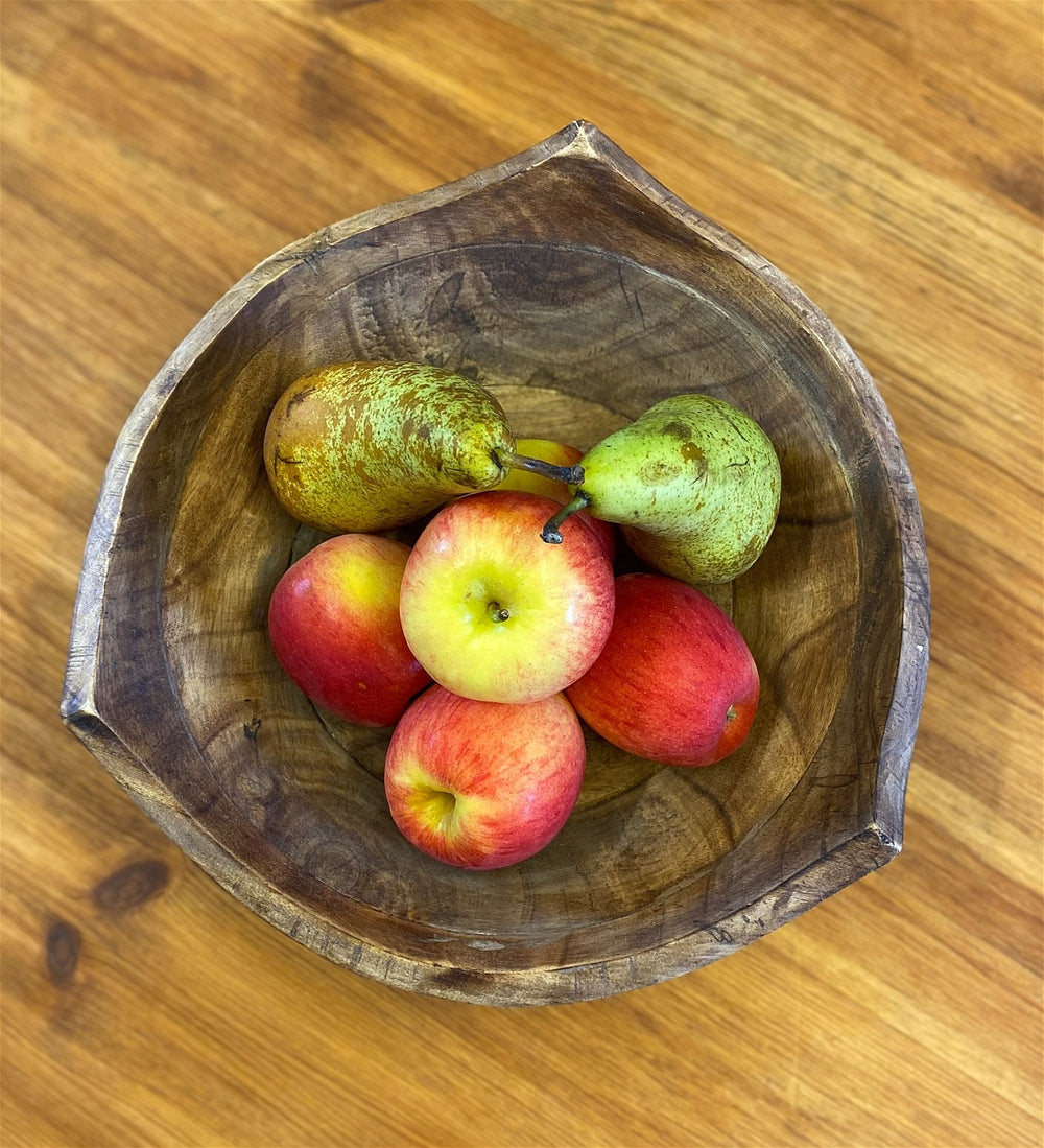 Triangular Shaped Wooden Bowl-1