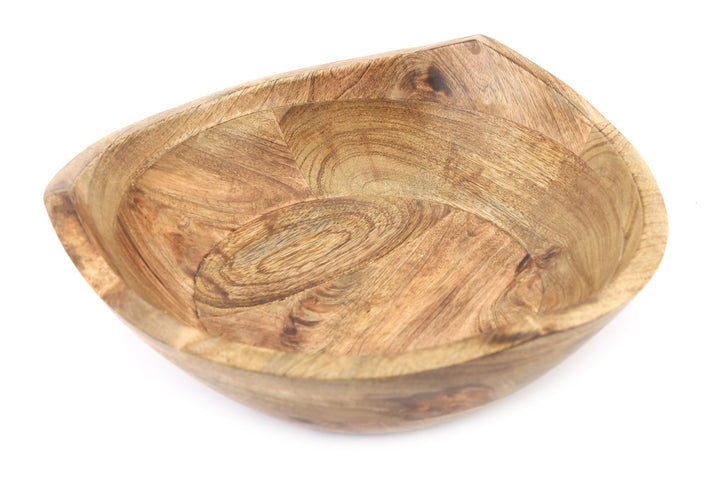 Triangular Shaped Wooden Bowl-0