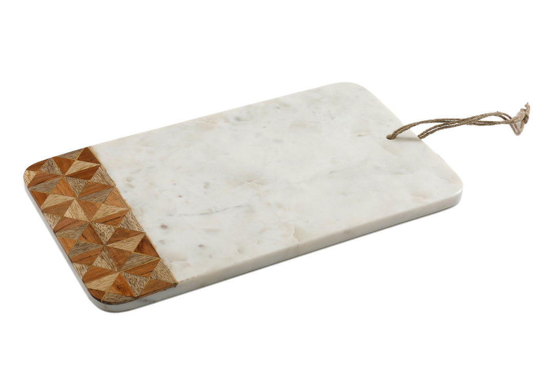 Marble and Wood Patterned Chopping Board-0