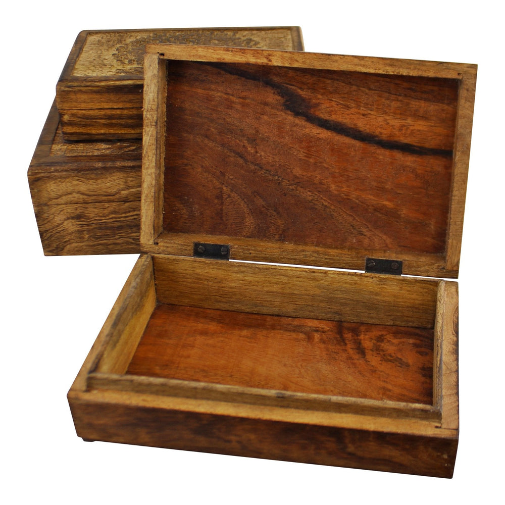 Set Of 3 Tree Of Life Wooden Boxes-1