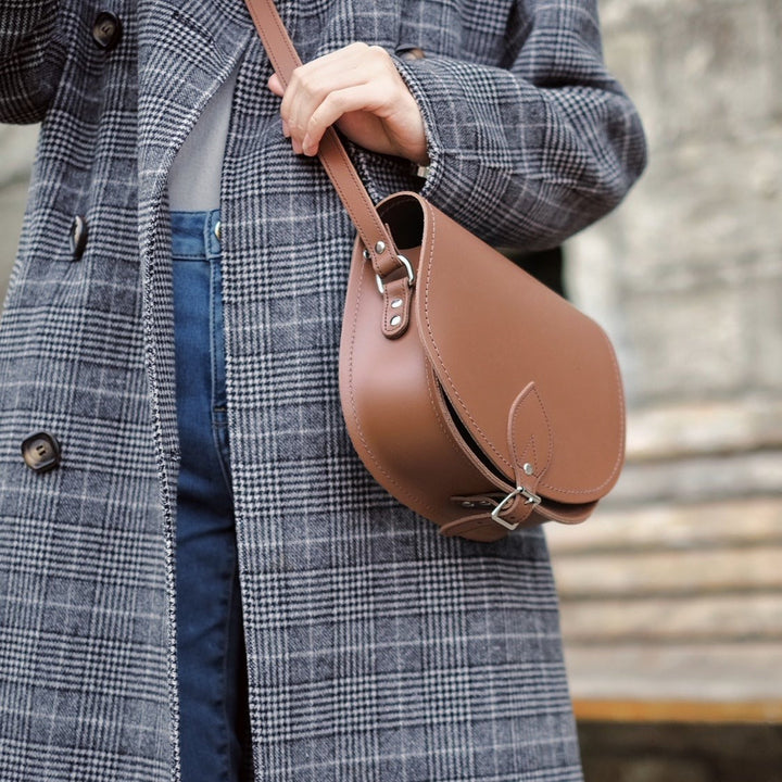 Handmade Leather Saddle Bag - Chestnut-2