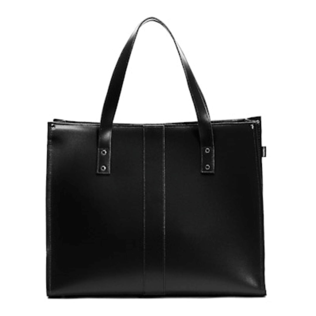 Handmade Leather Shopper - Black-0