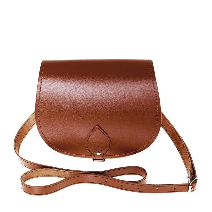 Handmade Leather Saddle Bag - Chestnut-0