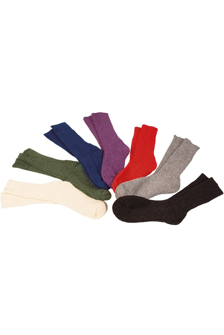Lily Ella Collection assorted knee-high socks in a variety of colors including cream, green, blue, purple, red, gray, and black displayed against a white background, stylish women's hosiery for versatile outfit matching.