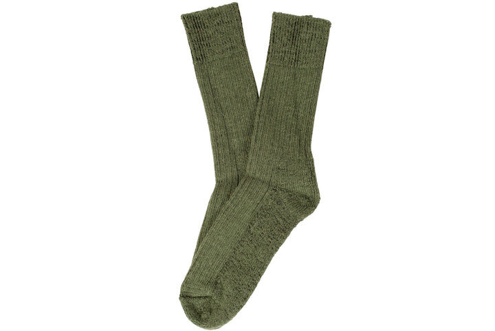 Lily Ella Collection women's olive green ribbed knee-high socks stylish comfortable knitwear