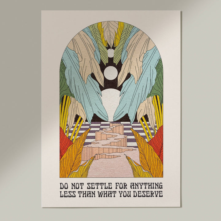 'Don't Settle' Celestial Art Print-3