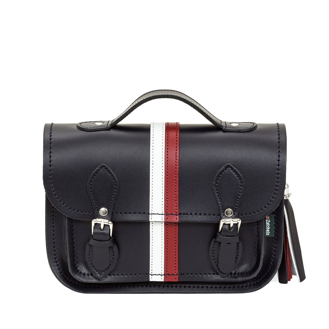 Leather Midi Satchel - British Edit-0