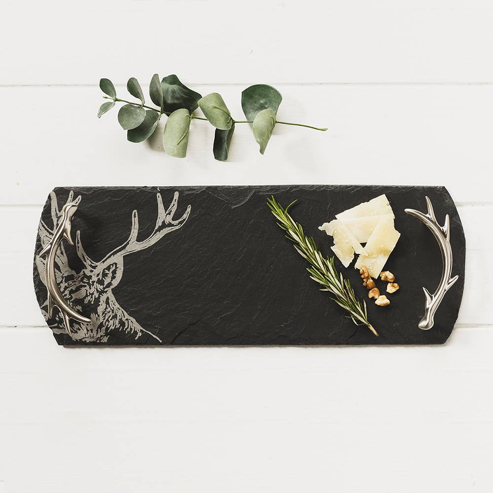 Small Stag Slate Serving Tray-0