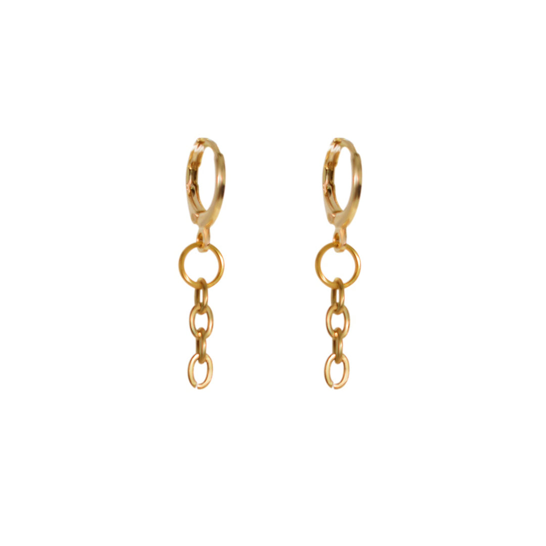 Minimalist Chain Drop Earrings | by Ifemi Jewels-0