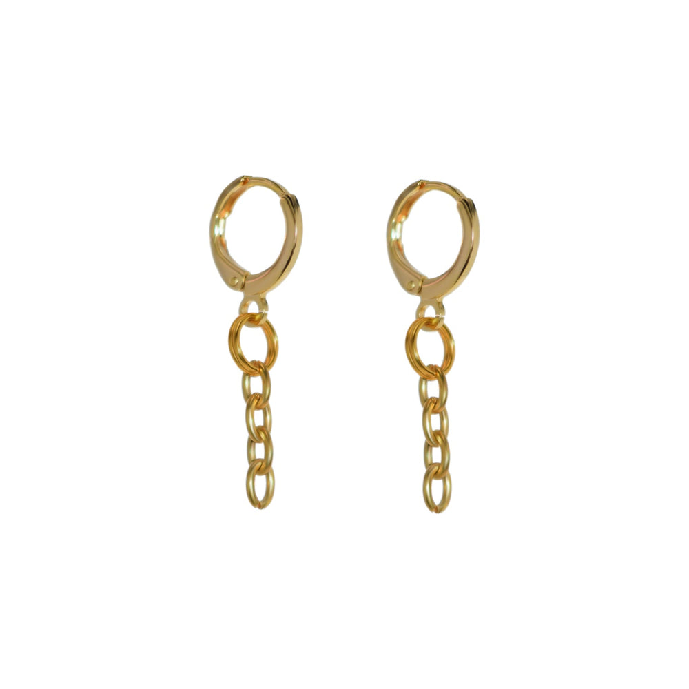 Minimalist Chain Drop Earrings | by Ifemi Jewels-1