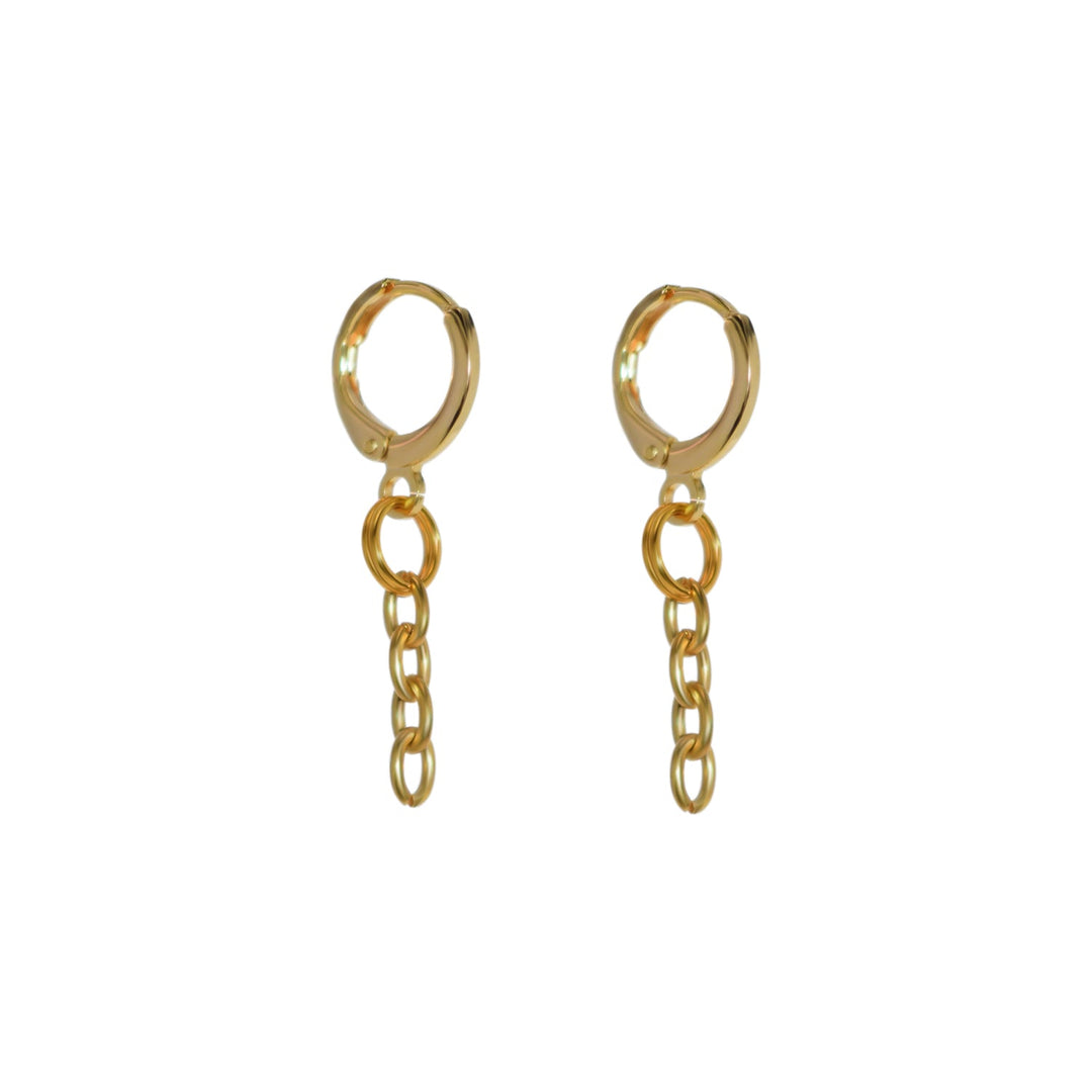 Minimalist Chain Drop Earrings | by Ifemi Jewels-1