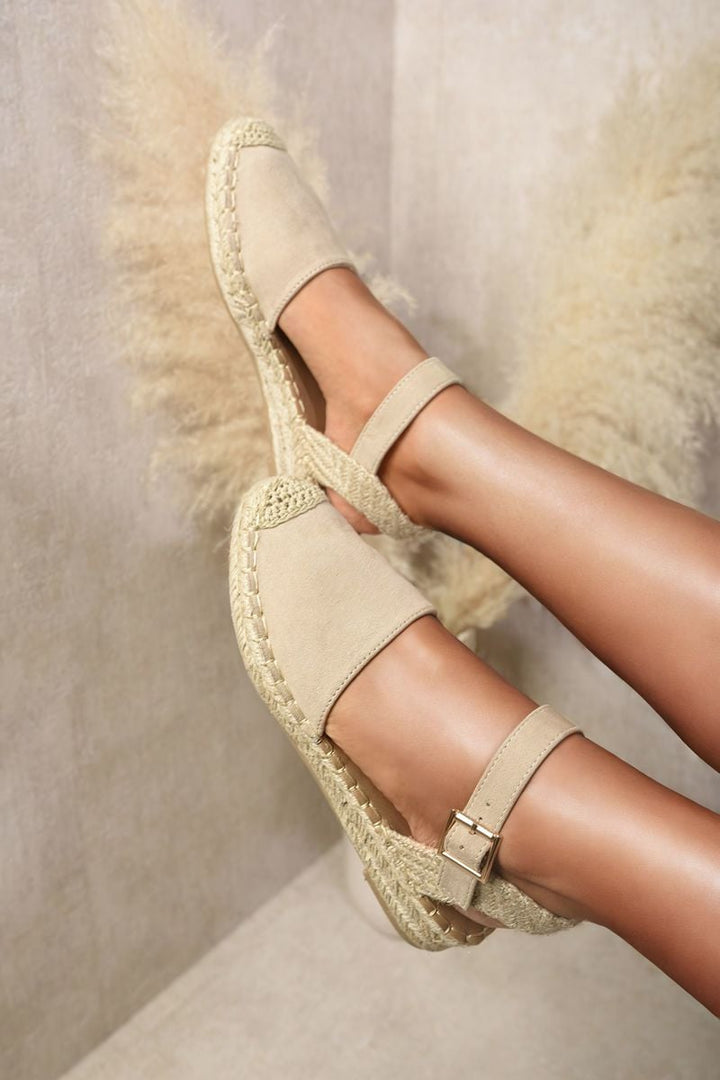 Closed Toe Ankle Strap Espadrille Sandals-1