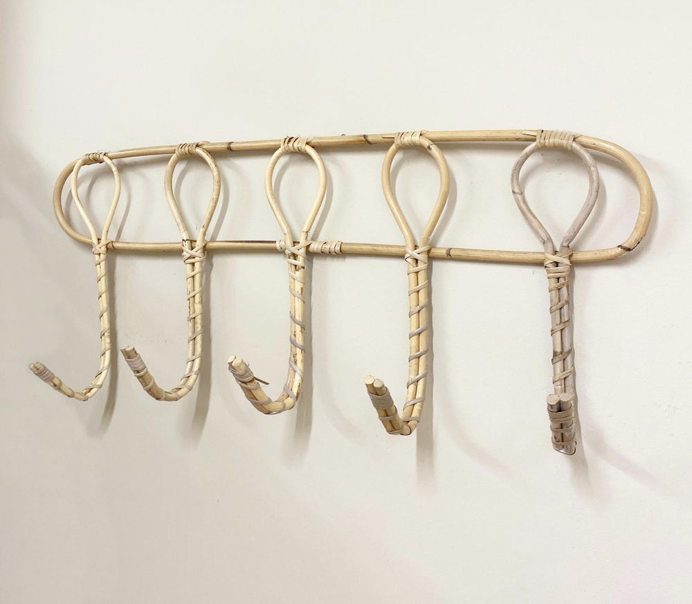 Wall Mounted Rattan Hooks-1