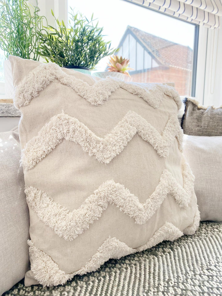 Chevron Tufted Scatter Cushion-2