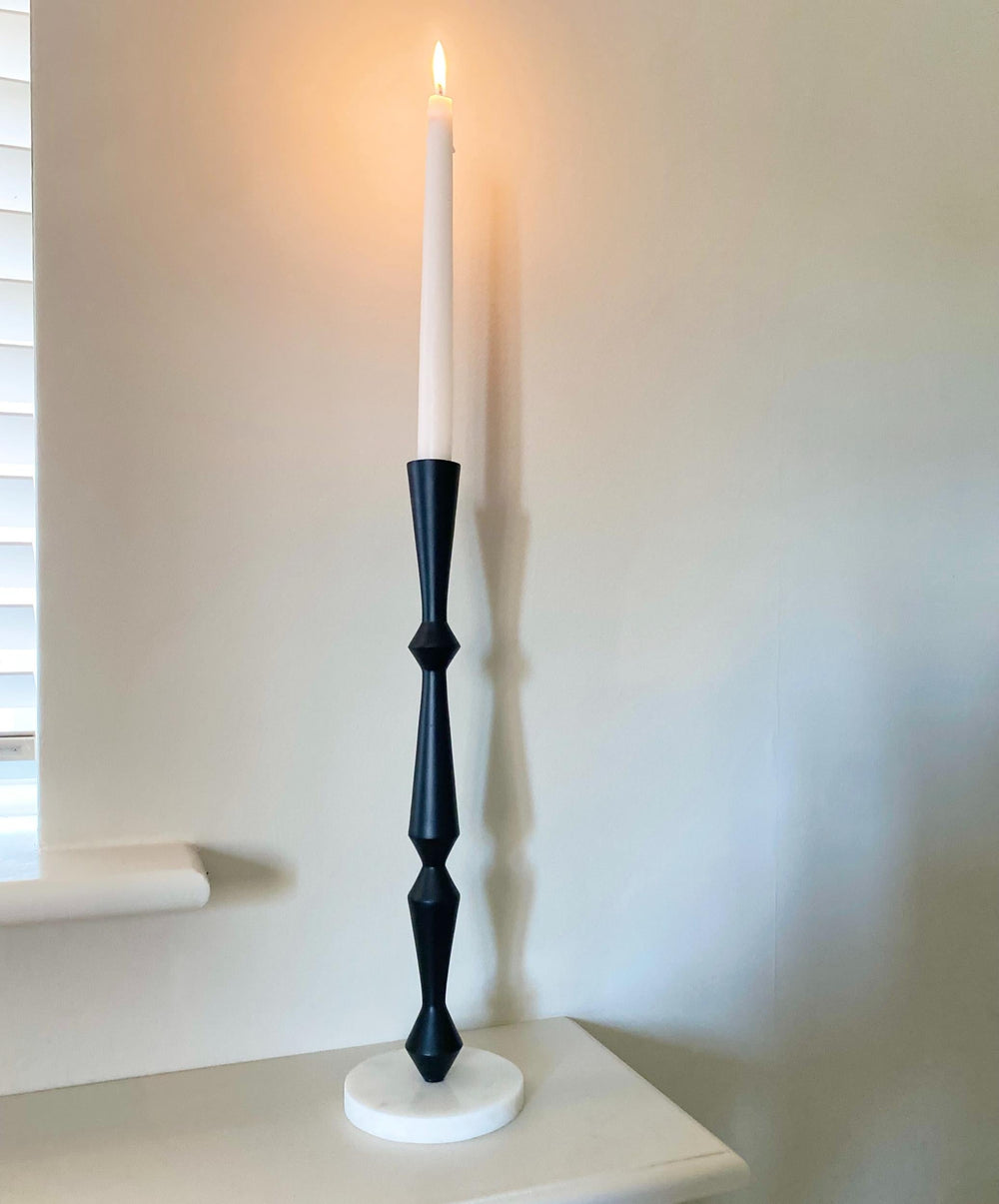 Black and Marble Effect Candlestick-1