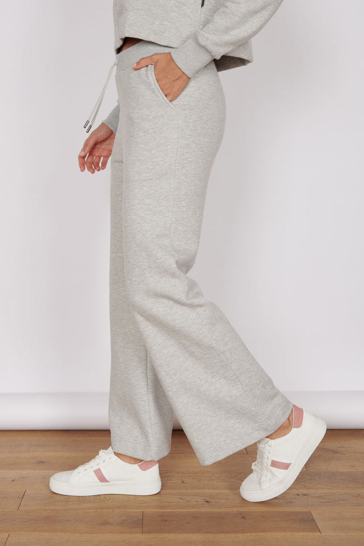Eleanor Light Grey Loungewear Wide Leg Joggers-2