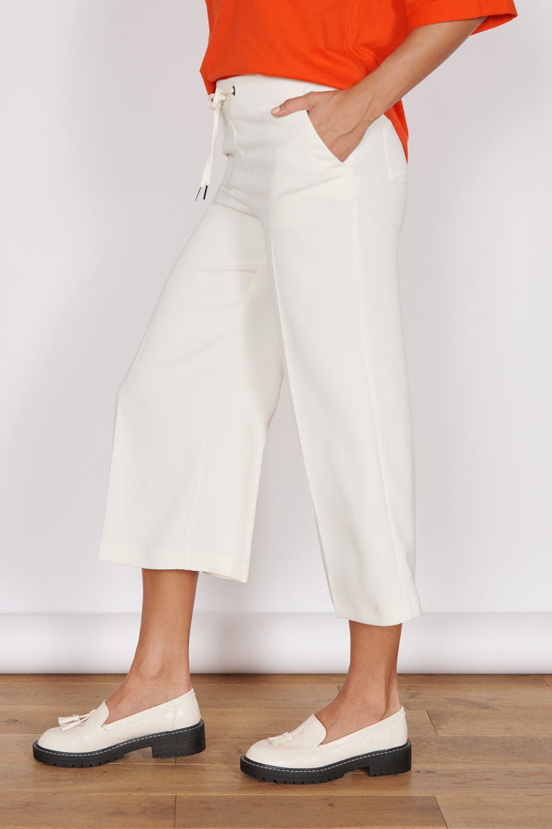 Grace Cream Wide Leg Culottes-2