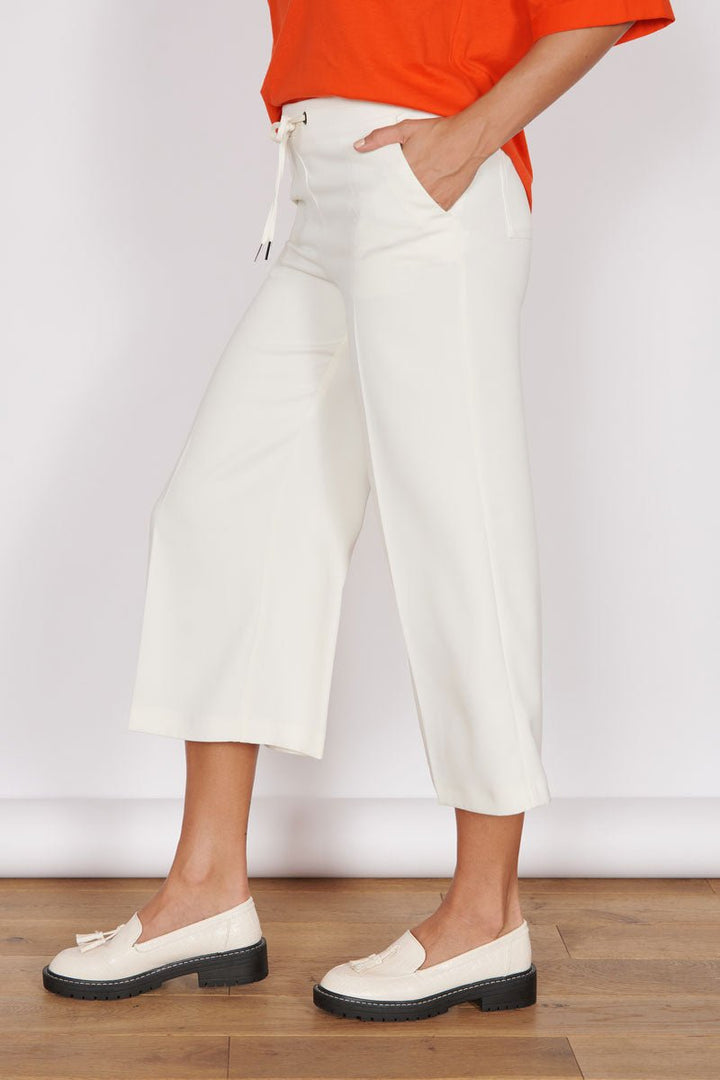 Grace Cream Wide Leg Culottes-2