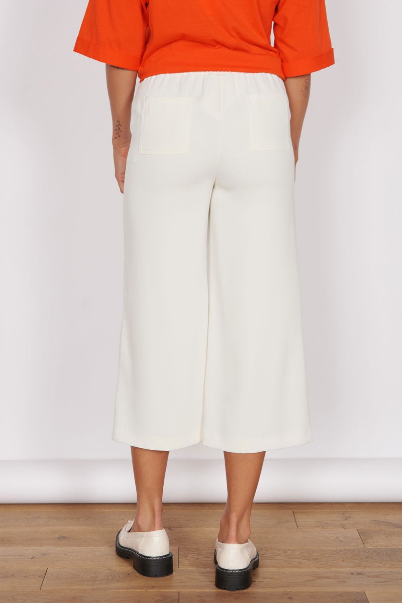 Grace Cream Wide Leg Culottes-3