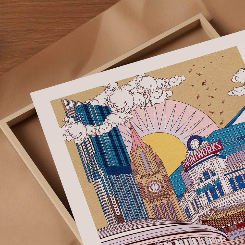 Manchester Art Print Illustration-1