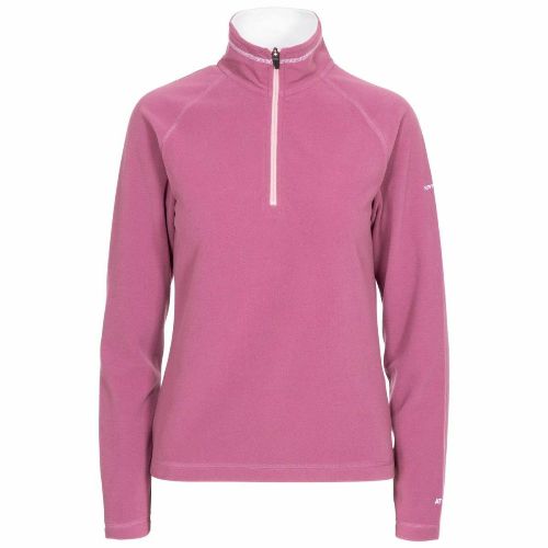 Ladies Trespass Skylar Half Zip Top Fleece Jumper-8