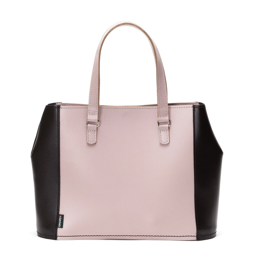 Leather Tote Bag - Rose Truffle-0