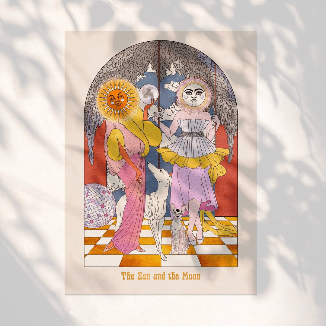 'The Sun and the Moon' Art Print-3