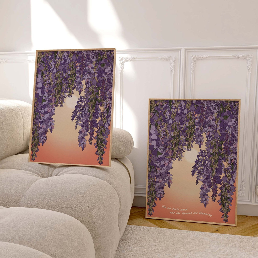 'Wisteria and Sun' Art Print-0